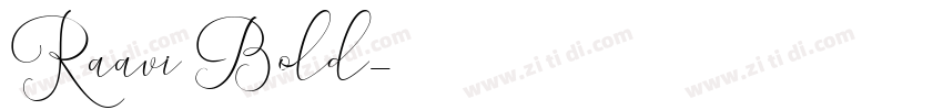 Raavi Bold字体转换